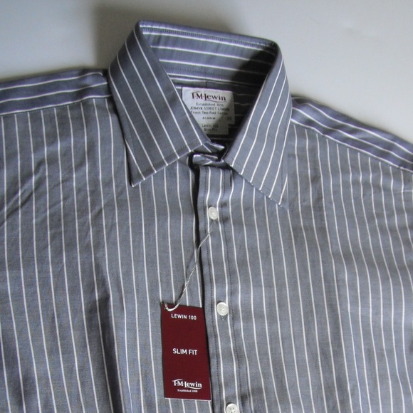 TML NWT Blue Navy Long Sleeve Casual Shirt - Picture 1 of 7